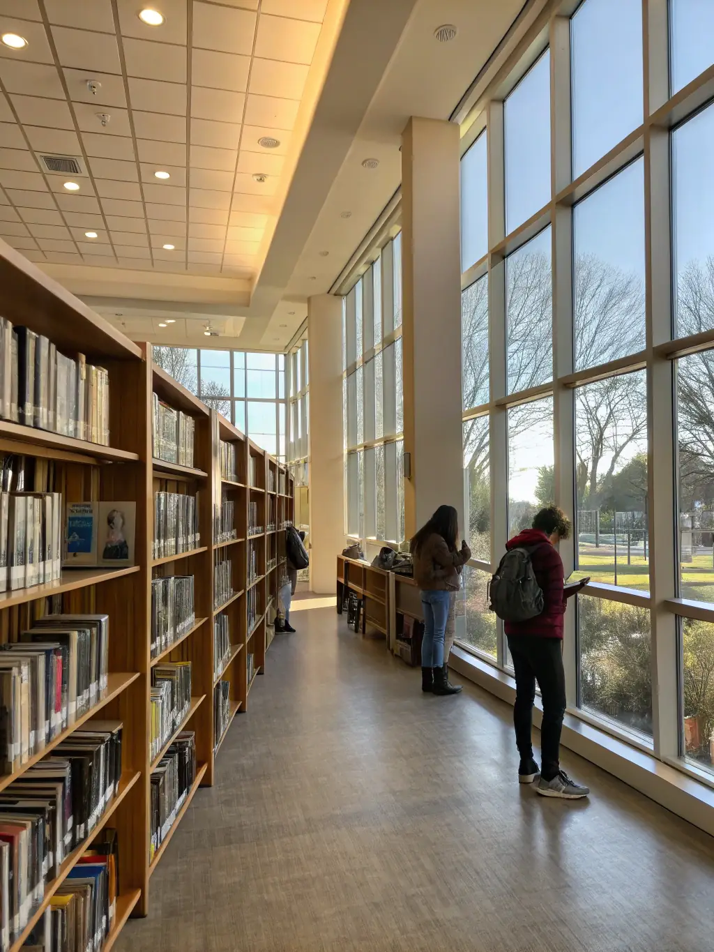 A photograph of the Espace Culturel Eyraguais lending library, showcasing shelves filled with books and comfortable reading areas, highlighting the library's welcoming atmosphere.